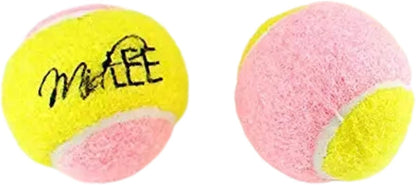 X-Small Dog Tennis Balls 1.5" - Pack of 12 Mini Fetch Balls for Puppies - Yellow and Pink