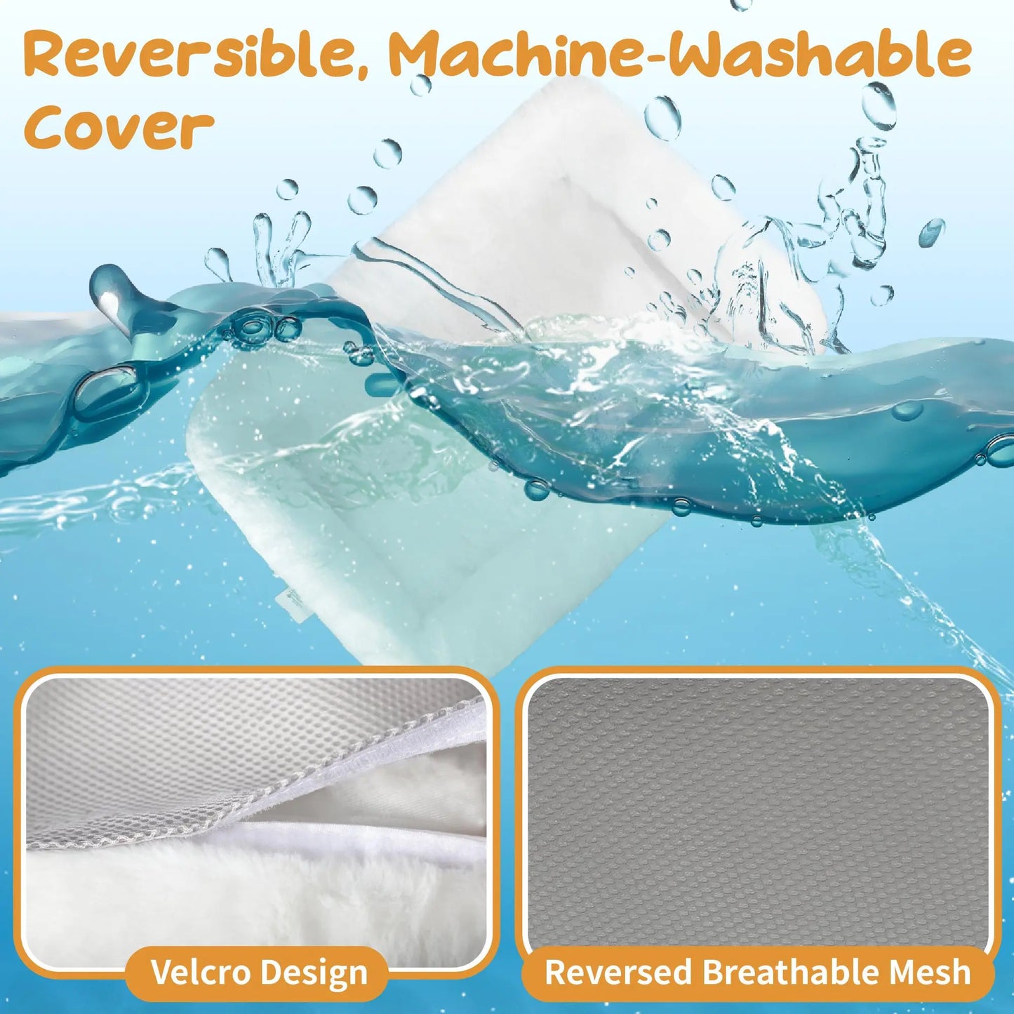 POMESEA Cordless Cat Window Perch with Soft Gray Pad, Durable Metal Frame and 4 Strong Suction Cups, Window Mounted, Washable Cover, Safe and Cozy Resting Spot for Large Indoor Cats.