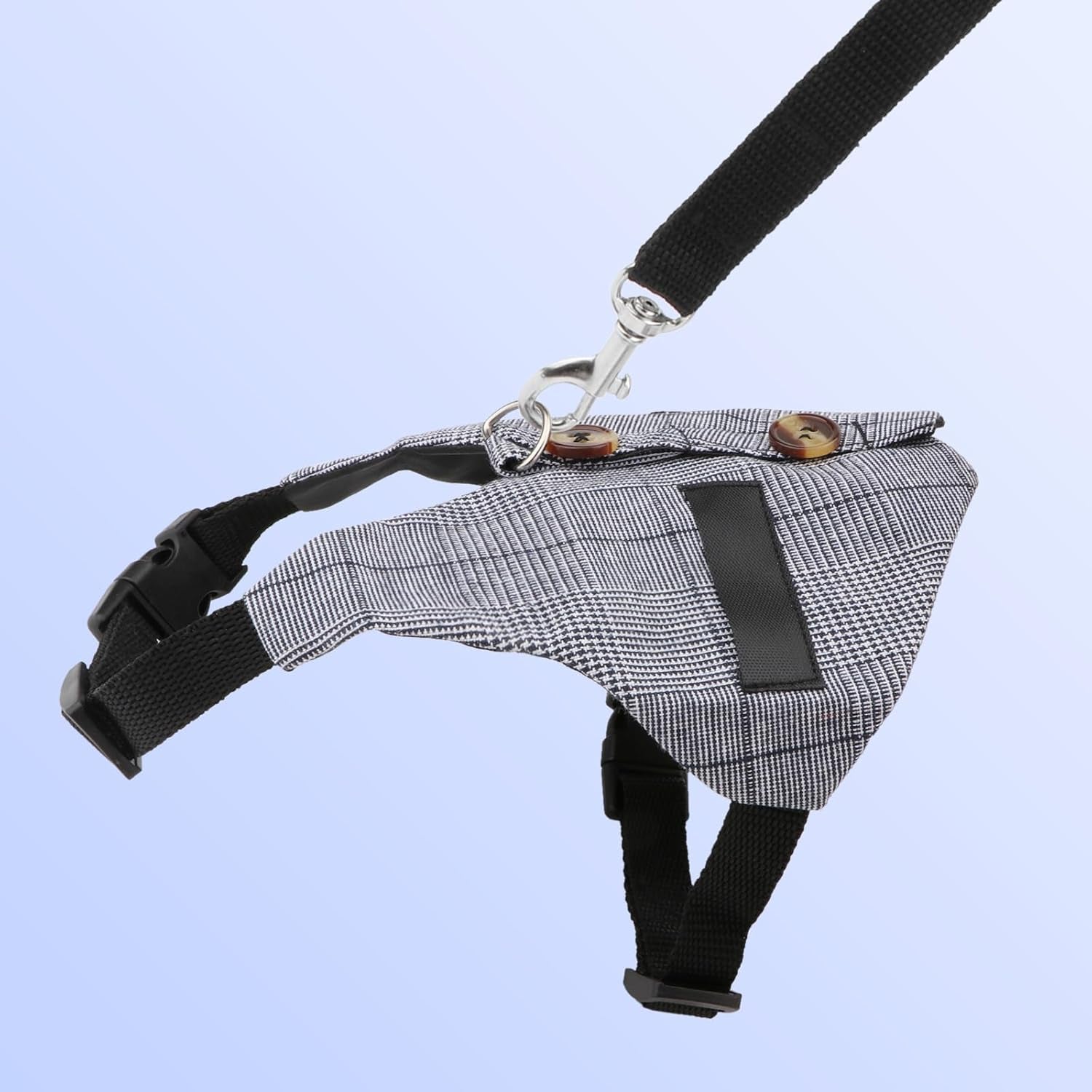 Adjustable Formal Suit Style Rabbit Vest Harness and Leash Set for Small Animals (S)